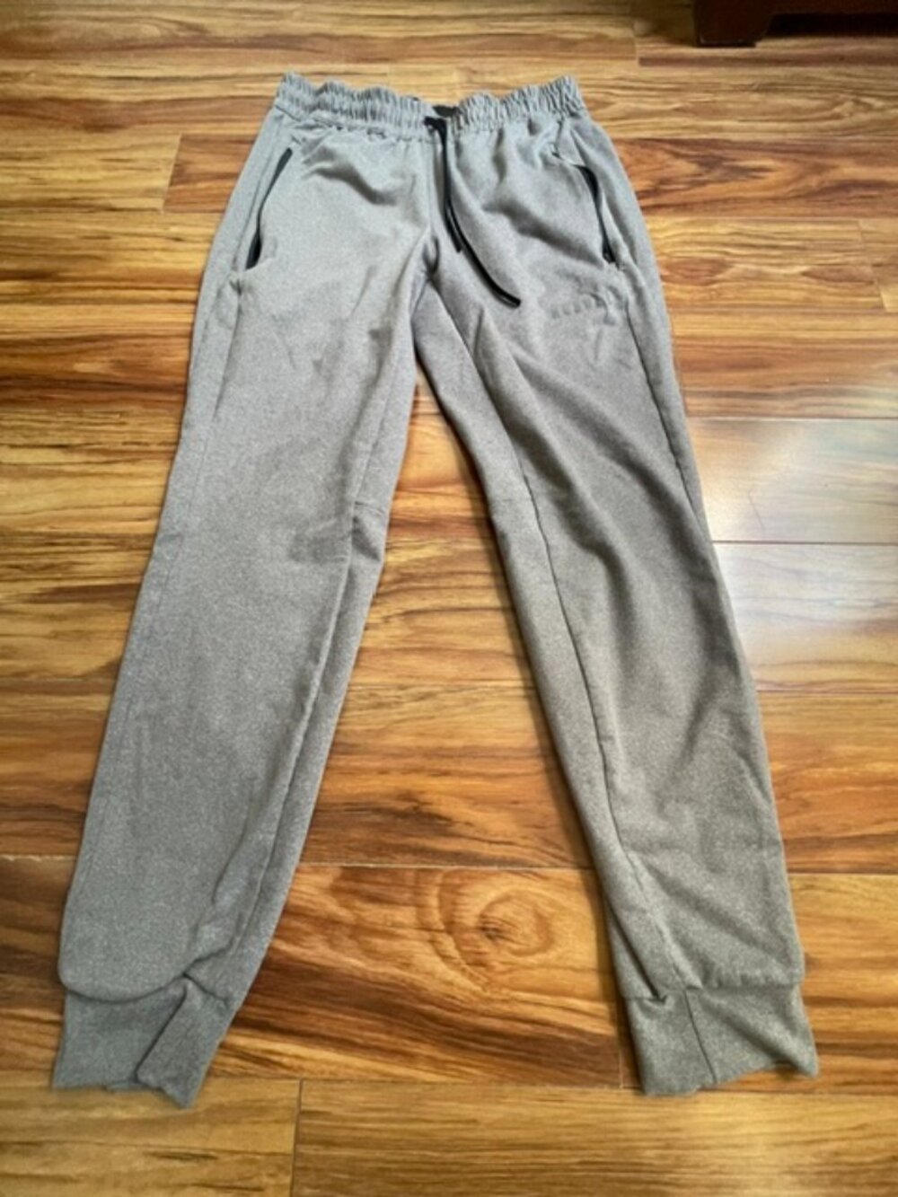 Nobull Men's Ruched Waist Joggers Activewear Long Pants, Grey, Size M